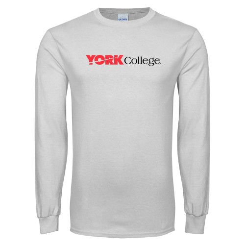 White Long Sleeve T Shirt-Officlal Logo