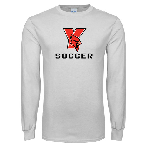 White Long Sleeve T Shirt-Soccer