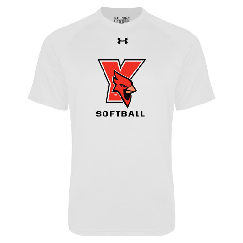 Under Armour White Tech Tee-Softball