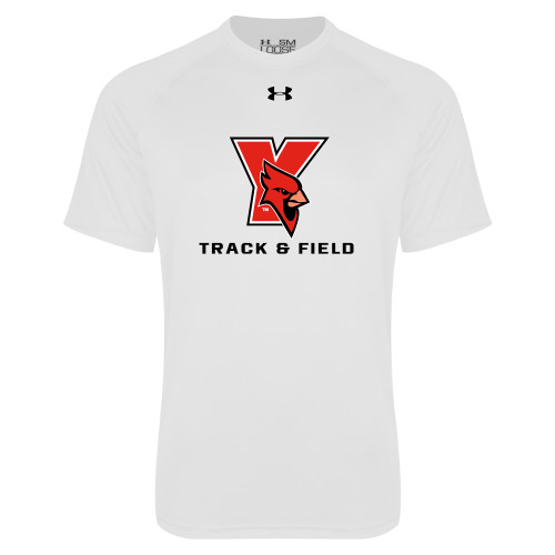 Under Armour White Tech Tee-Track & Field