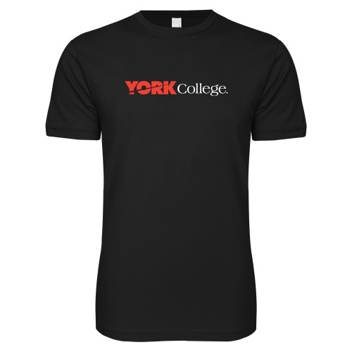 Next Level Black SoftStyle T Shirt-Official Logo