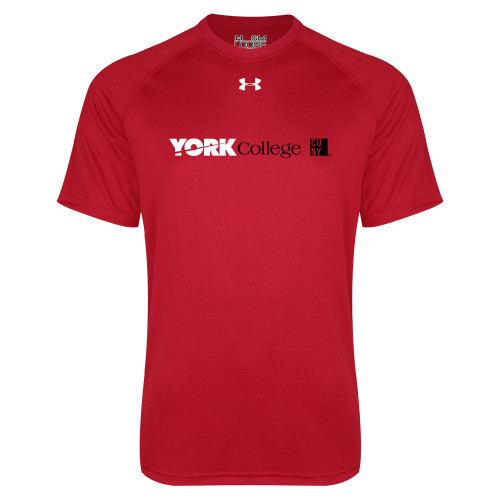 Under Armour Red Tech Tee-York College with CUNY Square