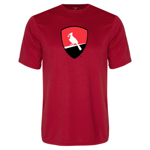 Red Performance Tee-Shield Logo