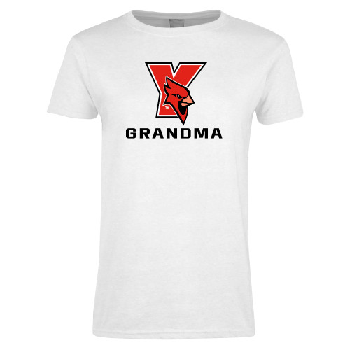 Womens White Short Sleeve Tee-Grandma