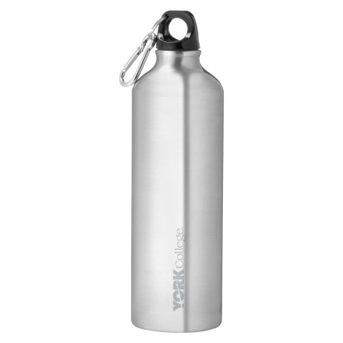 Venture Aluminum Silver Bike Bottle 26oz-Official Logo Engraved