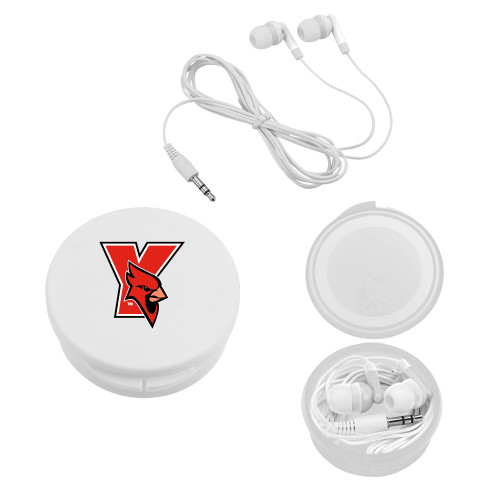 Ear Buds in White Case-Cardinal