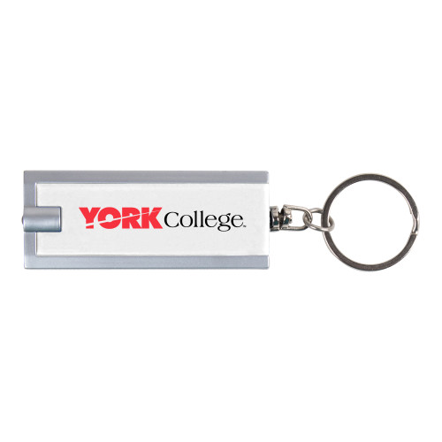 Turbo White Flashlight Key Holder-Official Logo