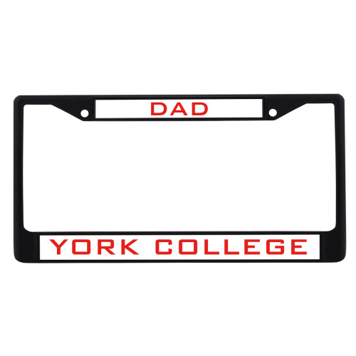Dad Metal License Plate Frame in Black-Dad