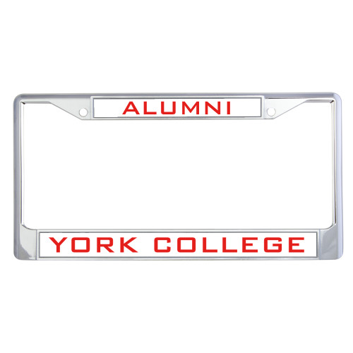 Alumni Metal License Plate Frame in Chrome-Alumni