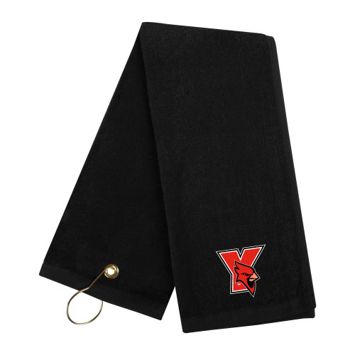 Black Golf Towel-Cardinal