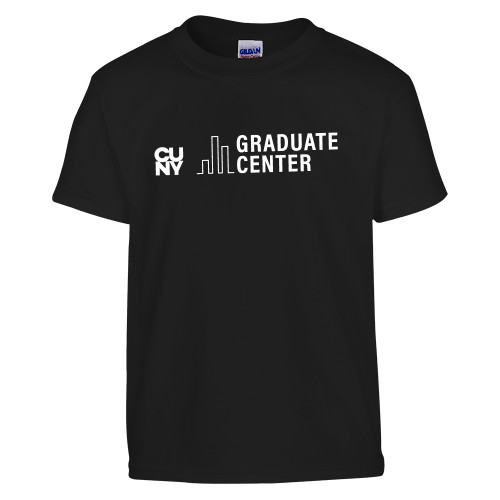 Youth Black T Shirt-Graduate Center Wordmark