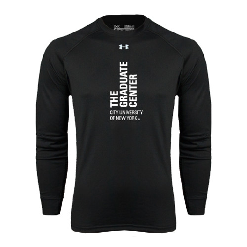 Under Armour Black Long Sleeve Tech Tee-Official Logo