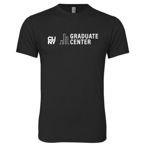 Next Level Black Triblend Tee-Graduate Center Wordmark