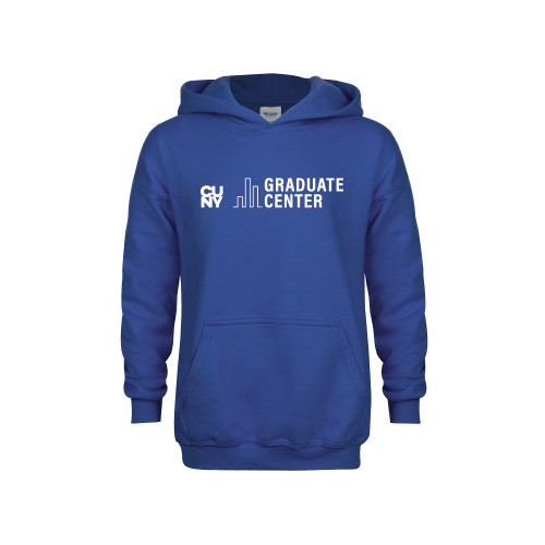 Youth Royal Fleece Hoodie-Graduate Center Wordmark