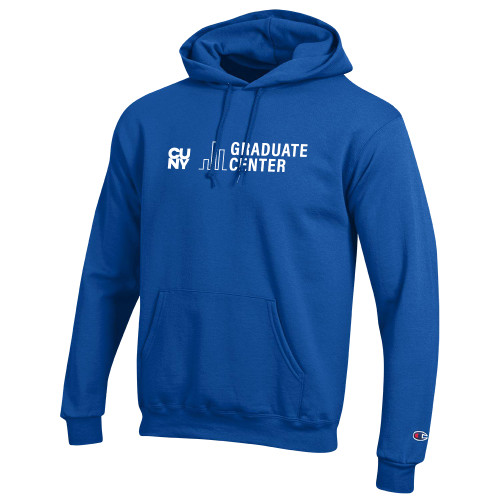 Champion Royal Fleece Hoodie-Graduate Center Wordmark