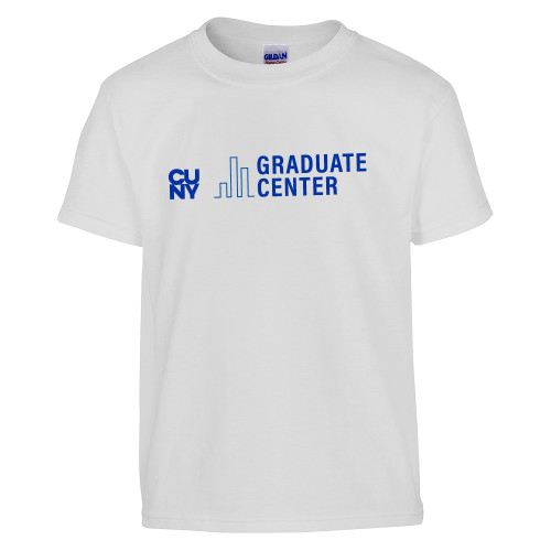 Youth White T Shirt-Graduate Center Wordmark