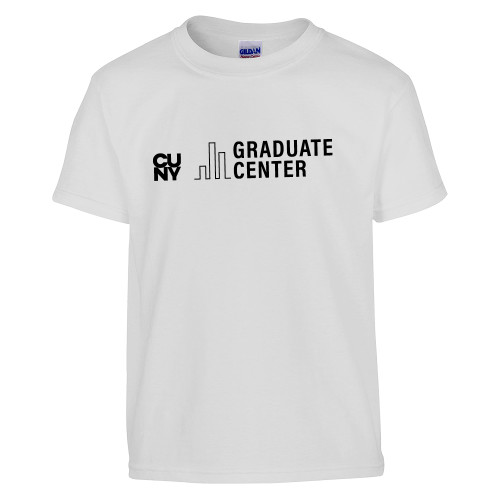 Youth White T Shirt-Graduate Center Wordmark
