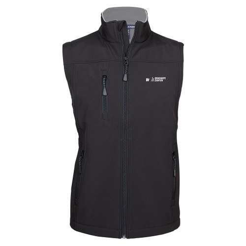 Black Premium Softshell Vest-Graduate Center Wordmark