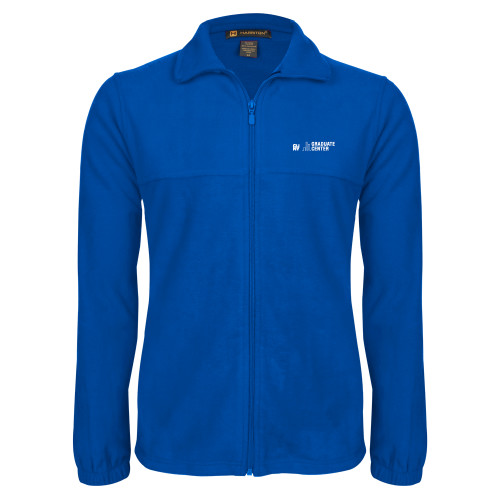 Royal Fleece Full Zip Jacket-Graduate Center Wordmark