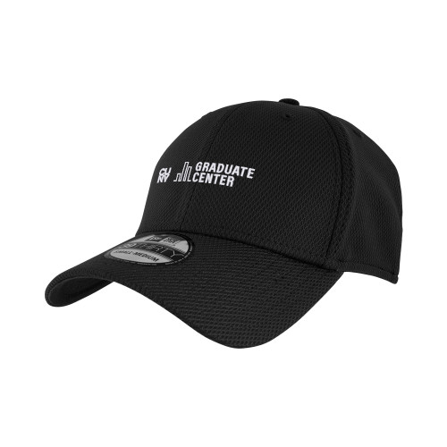 New Era Black Diamond Era 39Thirty Stretch Fit Hat-Graduate Center Wordmark
