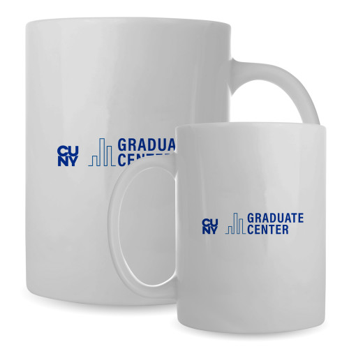 Full Color White Mug 15oz-Graduate Center Wordmark