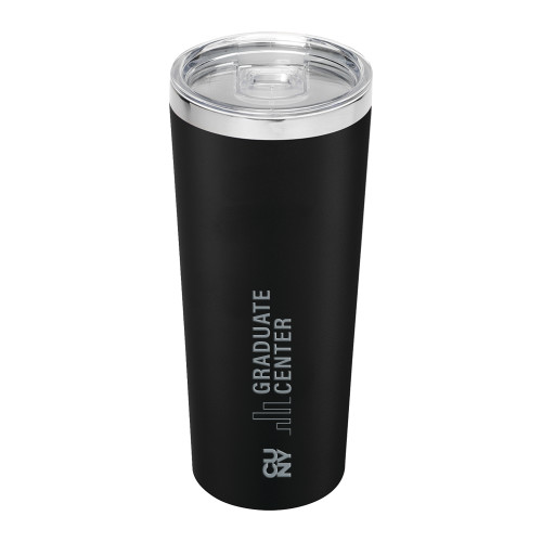 Thor Vacuum Insulated Black Tumbler 22oz-Graduate Center Wordmark Engraved