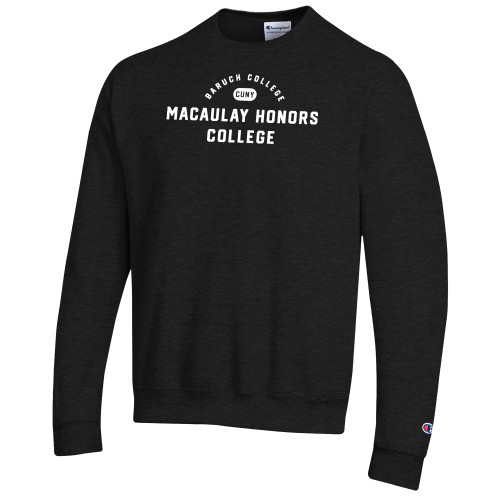 Champion Black Fleece Crew-CUNY Macaulay Honors College - Baruch College