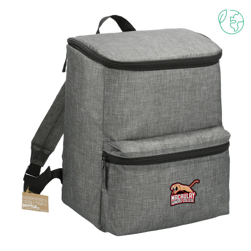 Excursion Charcoal Recycled 20 Can Backpack Cooler-Macaulay Mountain Lion