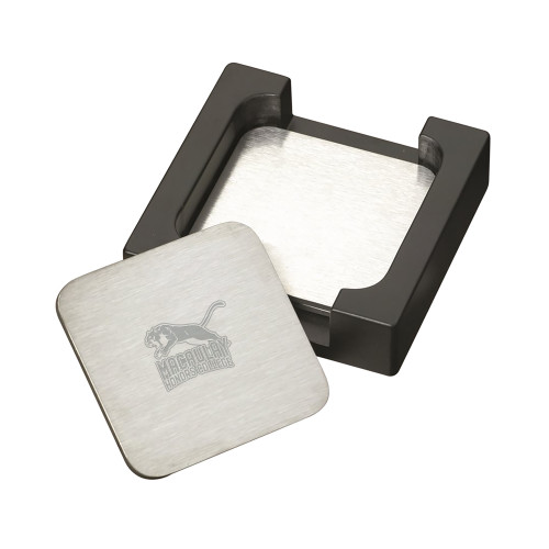Stainless Steel Coaster Set-Macaulay Mountain Lion Engraved