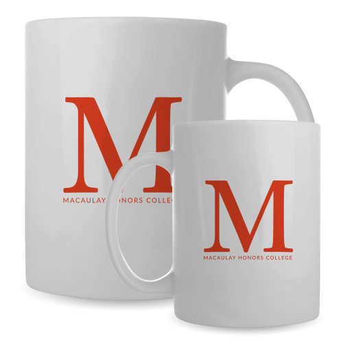 Full Color White Mug 15oz-Lettered Macaulay Honors