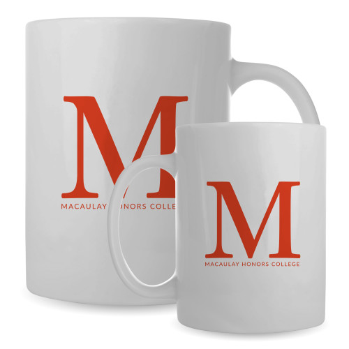 Full Color Latte Mug 12oz-Lettered Macaulay Honors