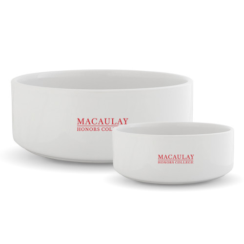 College Ceramic Dog Bowl-Primary Mark