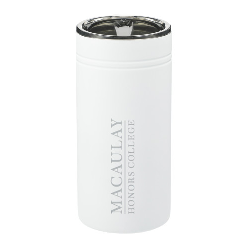 Sherpa Vacuum White Tumbler & Insulator 12oz-Primary Mark Engraved