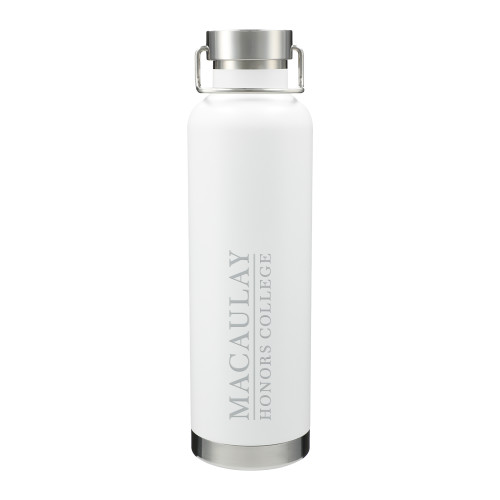 Thor Copper Vacuum Insulated White Bottle 32oz-Primary Mark Engraved