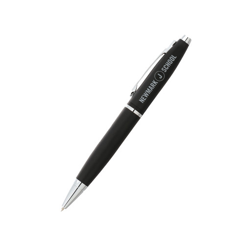 Cross Calais Matte Black Ballpoint Pen-Short Logo Circle Engraved