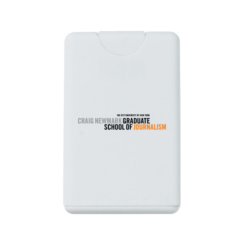 White .66 oz Card Shape Hand Sanitizer-Primary Logo