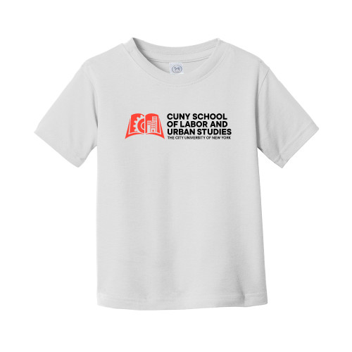 Toddler White T Shirt-SLU CUNY Stacked