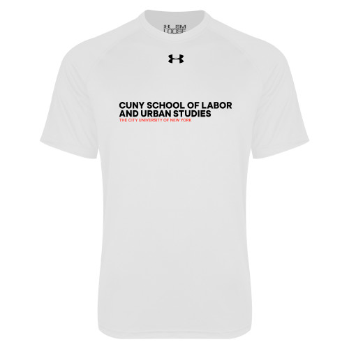 Under Armour White Tech Tee-SLU Logotype