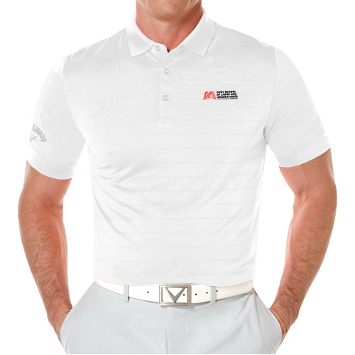 Callaway White Opti Vent Polo-SLU CUNY Stacked