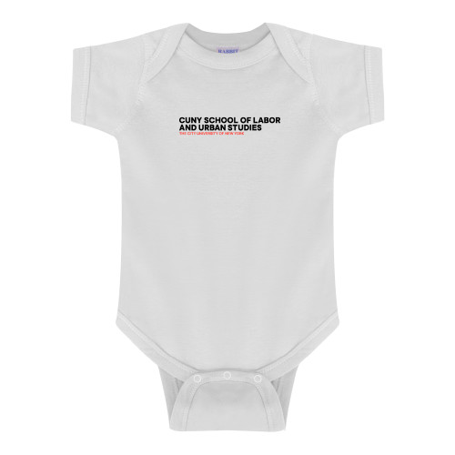 White Infant Onesie-SLU Logotype