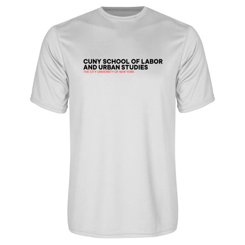 White Performance Tee-SLU Logotype