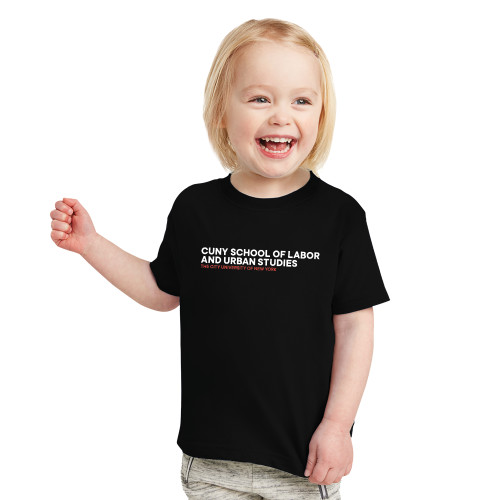Toddler Black T Shirt-SLU Logotype