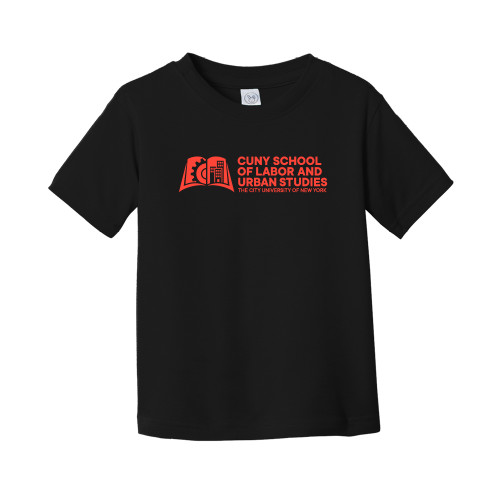 Toddler Black T Shirt-SLU CUNY Stacked