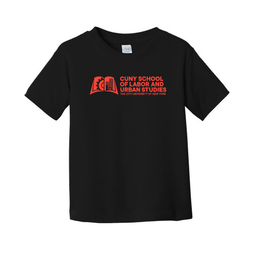 Toddler Black T Shirt-SLU CUNY Stacked