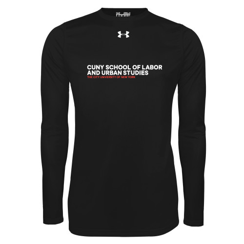 Under Armour Black Long Sleeve Tech Tee-SLU Logotype
