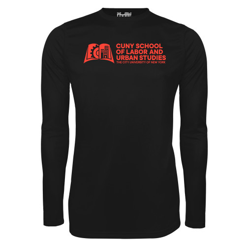 Under Armour Black Long Sleeve Tech Tee-SLU CUNY Stacked