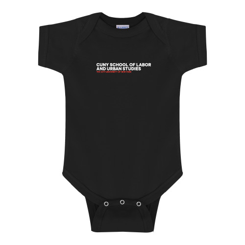 Black Infant Onesie-SLU Logotype