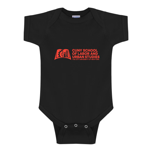 Black Infant Onesie-SLU CUNY Stacked