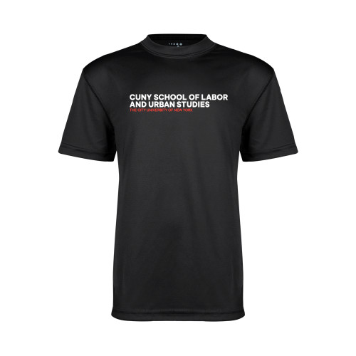 Youth Performance Black Tee-SLU Logotype