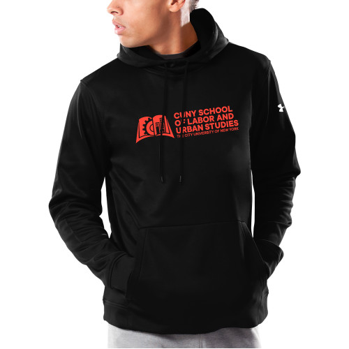 Under Armour Black Armour Fleece Hoodie-SLU CUNY Stacked